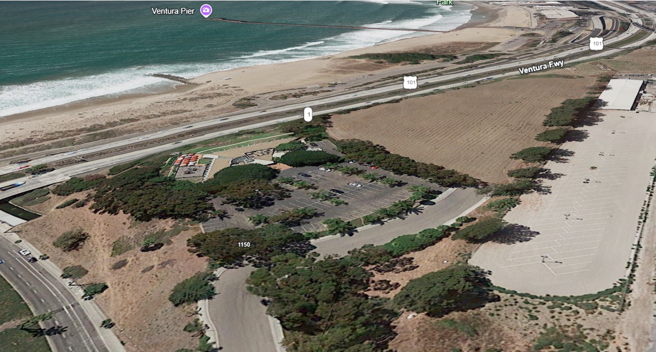 Coastline Ventura site before development — bare parcel